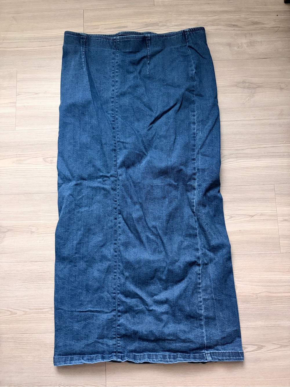Long Denim Skirt